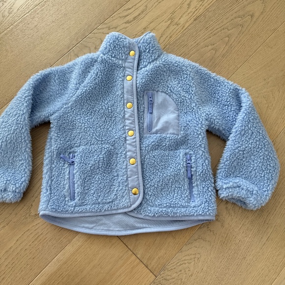 Crewcuts Sherpa blue girls jacket